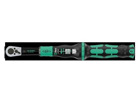 Wera 05075691001, Skrallenøkkel, Nm, Mekanisk, 2,5 - 25 Nm, Sort, Grønn, 330 mm