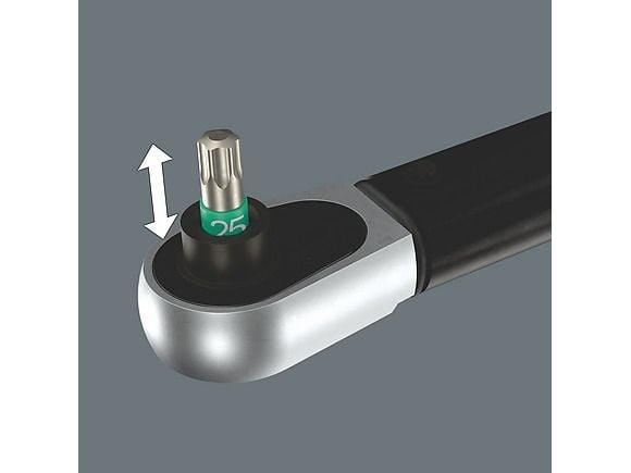 Wera 05075691001, Skrallenøkkel, Nm, Mekanisk, 2,5 - 25 Nm, Sort, Grønn, 330 mm