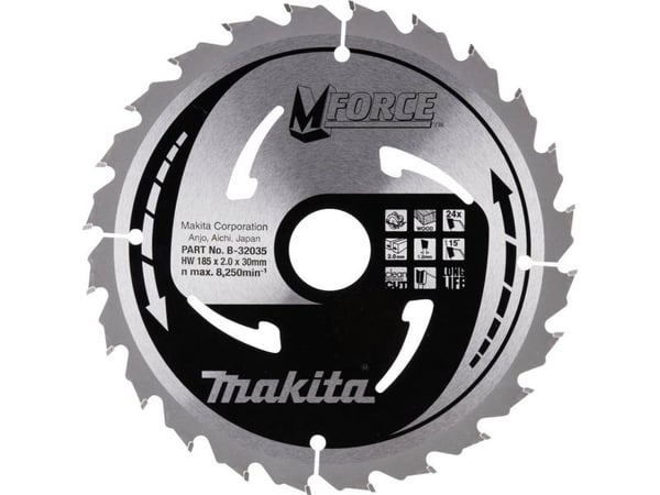 MAKITA sahanterä 185x30x24z M-FORCE TREE