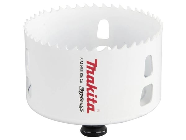 Makita E-03969, Enkel, borr, stål, aluminium, plast, trä, rostfritt stål, vit, bimetall, 4,4 cm