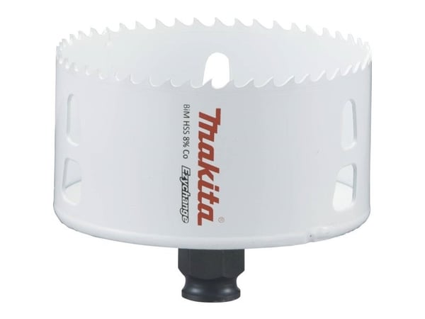 Makita E-03975, Yksi, Pora, Terästä, Alumiini, Muovi, Puu, Ruostumaton teräs, Valkoinen, Kaksoismetalli, 4,4 cm