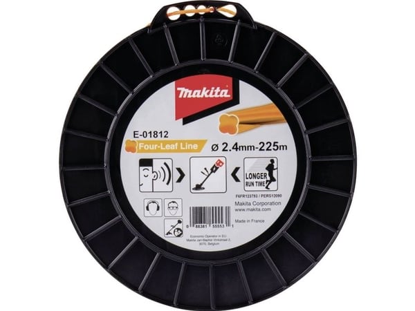 Makita E-01812, Hekketrimmersnor, Oransje, 225 m, 1 stykker