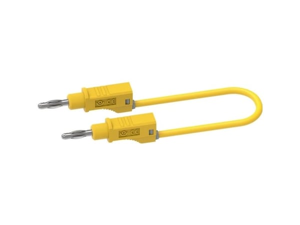 Electro PJP 2111-CD1-50J Testijohto Banaanipistoke 4 mm 50 cm Keltainen 1 kpl