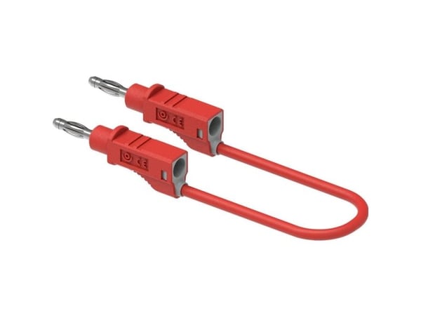 Electro PJP 2112-CD1-100R Testijohto Banaanipistoke 4 mm 100 cm Punainen 1 kpl 1 kpl