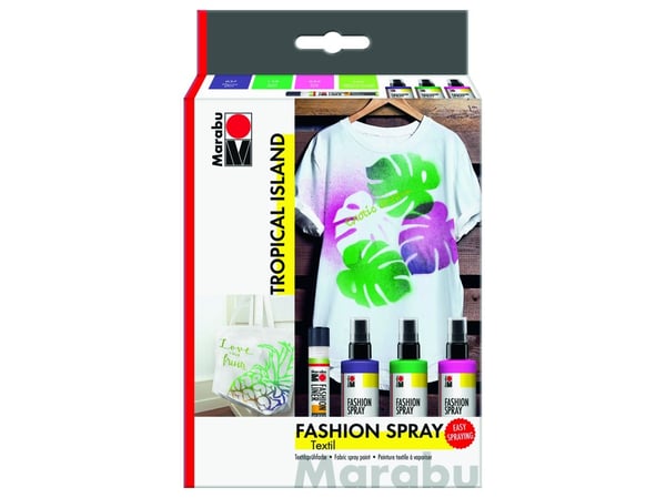 Marabu 1719000000085, Grønn, Rosa, Fiolett, Spray maling (hobby), Væske, 300 ml, 3 stykker |