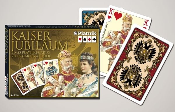 Piatnik Kaiser Jubiläum, 55 stykker, 2 plattformer, Kaiser Jubiläum, 5,8 cm, 8,9 cm