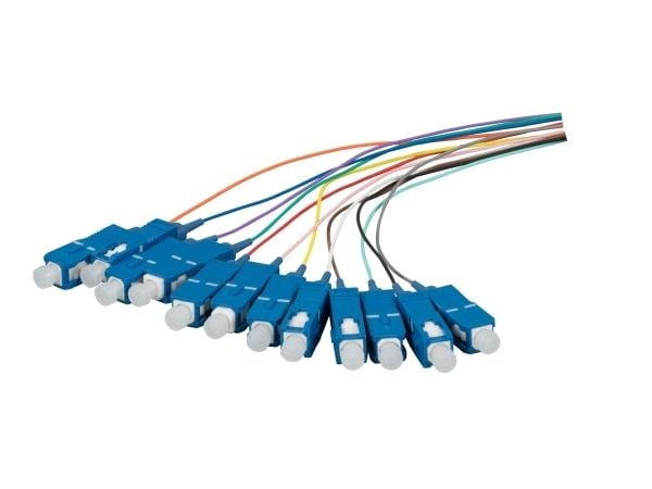 EFB-Elektronik fiber pigtail SC 9/125µ G657A2, 12-farger sett, 2m Produsent: EFB Elektronik (FTTH-PIGTAIL-SC12)