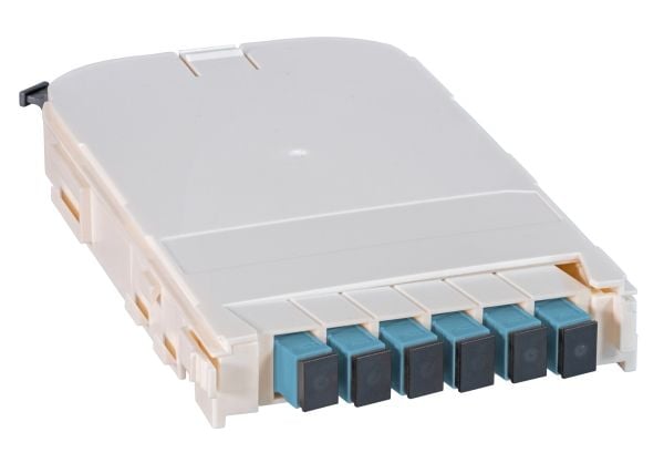 EFB Elektronik FTTH-modulspor for FTTH-BGT, 6 port SC med OM3 keramiske koblinger, egnet for 1U og 3U modulstativ FTTH-BGT-xHEForhåndsutstyrt med 6...