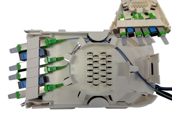 EFB Elektronik FTTH-modulspor for FTTH-BGT, 6 port SC med OM3 keramiske koblinger, egnet for 1U og 3U modulstativ FTTH-BGT-xHEForhåndsutstyrt med 6...