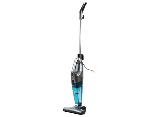 Cecotec Conga Popstar 1000 DuoStick Easy, 2-in-1 pölynimuri, pussiton, musta, hopea, turkoosi, 0,8 L, kuiva, sykloni, sykloniitti