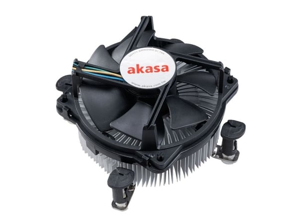 Akasa AK-955A-BV2, Luftkjøler, 9 cm, 500 RPM, 3500 RPM, Aluminium, Sort
