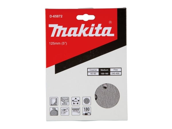 Makita D-65872, Slipeskive, Tre, Makita, Grå, Rund, 12,5 cm