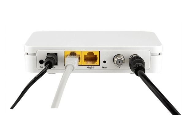 Kathrein EXI 02 LAN, 2000 Mbit/s, Hvit, 12 V, 0 - 40 °C, 130 mm, 29 mm