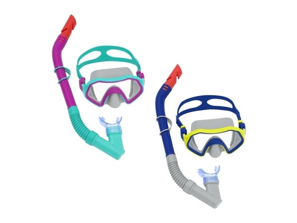 Bestway snorkelmaske med rør blandede farger (24025)