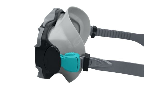 Bestway snorkelmaske med slange til svømming/snorkling svart 14+ 24029