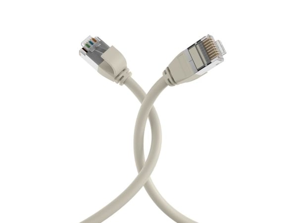 RJ45 Patchkabel U/FTP, Cat.6A, Rohkabel TPE 4,0mm ultraflex, 5m, grau Das_geschirmte_Cat.6A_RJ45_Patchkabel_gewährleistet_sehr_gute_Eigenschaften_f...