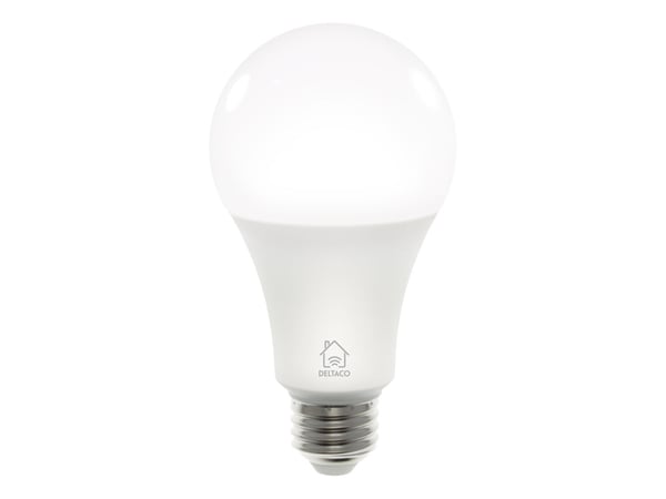 DELTACO SMART HOME - LED-lyspære - E27 - 9 W (ekvivalent 60 W) - varmt til kaldt hvitt lys - 2700-6500 K