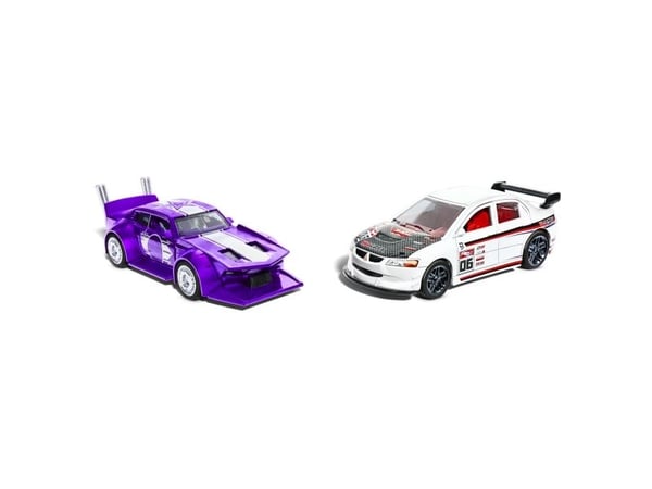Hot Wheels Pull-Back Speeders , kahden leluauton pakkaus 1:43-mittakaavassa, aja kilpaa vetämällä taaksepäin ja vapauttamalla, Ajoneuvosetti, 3 vuo...