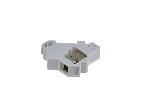 EFB-Elektronik Keystone modulholder 1-port, for topphatskinne i underdistribusjoner, plast Produsent: EFB Elektronik (ET-25186.V3)