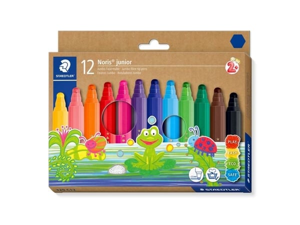 Staedtler 329 C12, 12 farger, 2,5 mm, Sekskantet, Vann-basert blekk, ISO 11540, BS 7272-1/2, 2 år