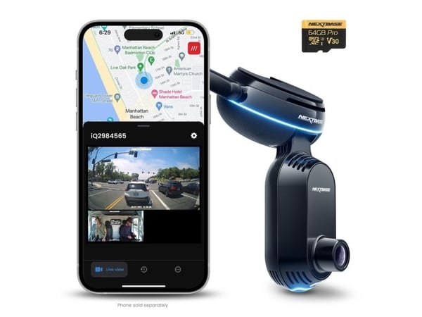 Nextbase iQ 4K, 4K Ultra HD, 3840 x 2160 piksler, 140°, Sort, China, MicroSD (TransFlash)