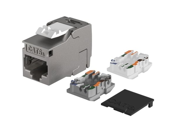 EFB Elektronik RJ45 Keystone Slimline/Shortbody Cat.6A komponent sertifisert - Cat.6A Keystone Module Slimline/Shortbody kombinerer svært høye syst...