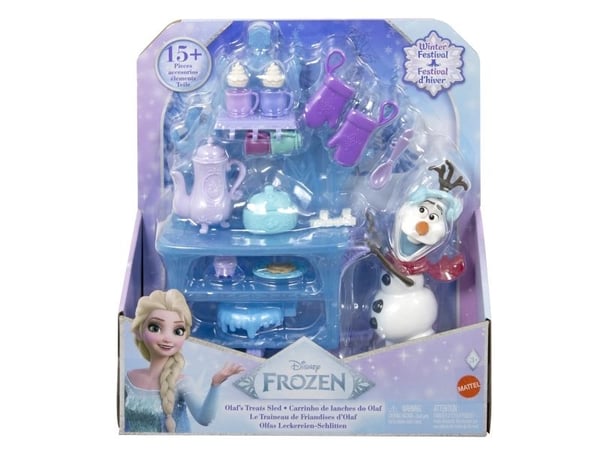Mattel Disney Frozen Olaf''s Treats Sled Playset, 3 år, 216 mm, 300 g, Flerfarget