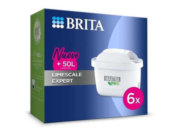 Brita Maxtra Pro 6 filtre LIMESCALE EXPERT 4006387121983 filterpatron hvit (4006387121983)
