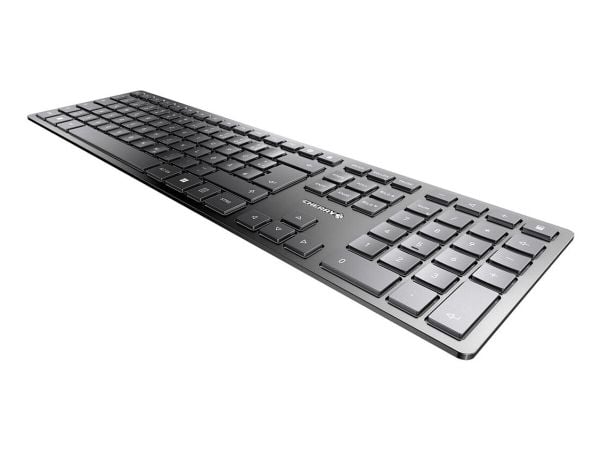 CHERRY KW 9100 SLIM - Tastatur - 100% - full size - trådløs - 2.4 GHz, Bluetooth 4.0 - QWERTY - Portugisisk