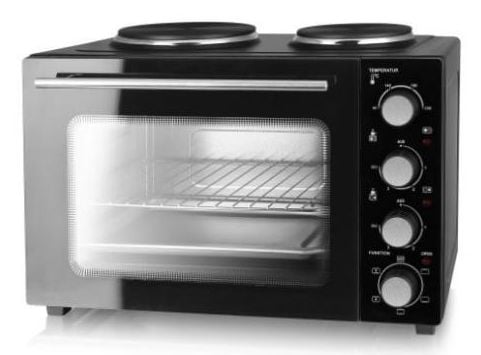 Emerio MO-125236.4, 32 L, musta, Vapaasti seisova, Rotaatio, Ruostumaton teräs, 90 °C