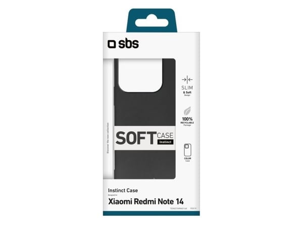 SBS Instinct Cover Xiaomi Redmi Note 14 5G schwarz