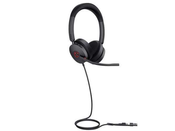 Yealink UH48 Dual Teams USB-C/A, Koblet med ledninger (ikke trådløs), 20 - 20000 Hz, Samtaler/musikk, 169 g, Hodesett, Sort