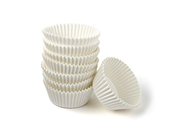 Zenker 4008033434362, Cupcake-/muffinsformar, Runda, Räfflad yta, 220 °C, Vit, Papper