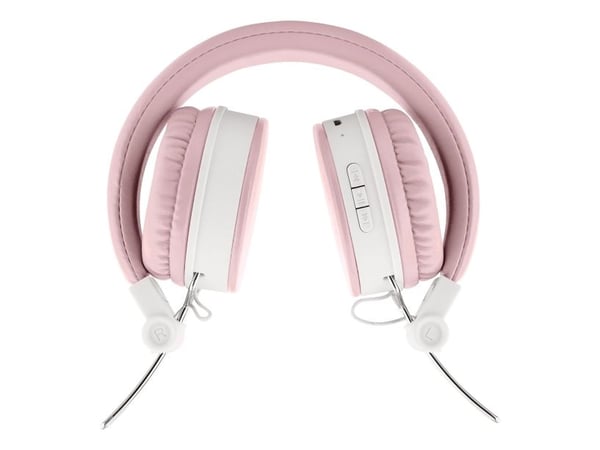 Streetz BT200 Foldable on-ear BT headset, 3.5 mm, pink, Ledning & Trådløs, Samtaler/musikk, 20 - 20000 Hz, 184 g, Hodesett, Rosa