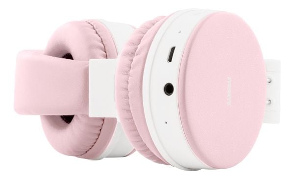 Streetz BT200 Foldable on-ear BT headset, 3.5 mm, pink, Ledning & Trådløs, Samtaler/musikk, 20 - 20000 Hz, 184 g, Hodesett, Rosa