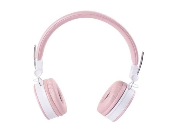 Streetz BT200 Foldable on-ear BT headset, 3.5 mm, pink, Ledning & Trådløs, Samtaler/musikk, 20 - 20000 Hz, 184 g, Hodesett, Rosa