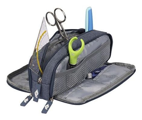 Wedo 24245133, Polyester, Blå, Monokromatisk, Gutt/Jente, Glidelås, Voksen/Barn