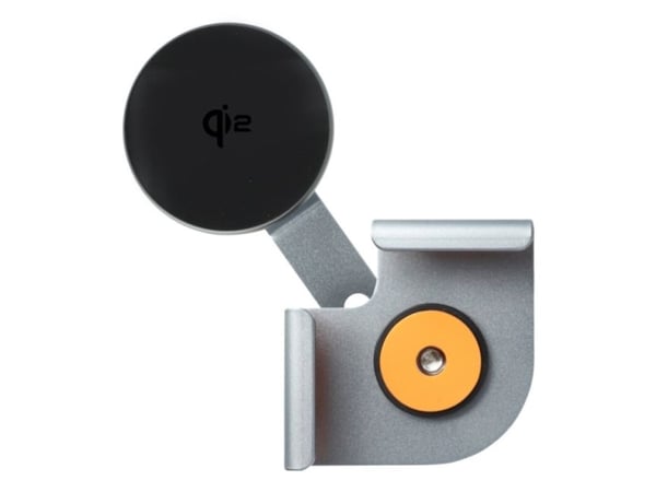4smarts 541114, Wireless charger, Aktiv holder, Bil/innendørs, Sort, Grå