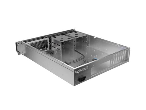 Lanberg - Rackmonterbar 2U - ATX - ingen strømforsyning - svart - USB