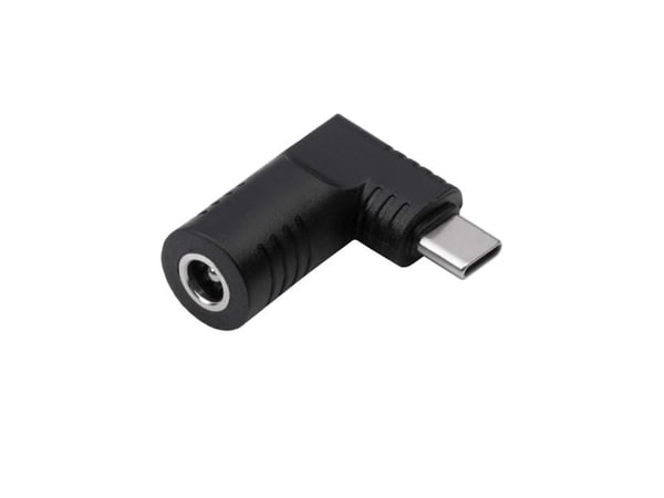 Akyga AK-ND-D06, USB type C, 5.5 x 2.5 mm, musta