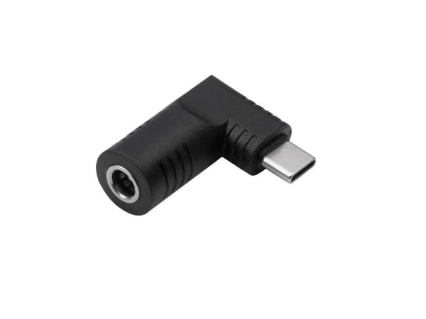 Akyga AK-ND-D08, USB type C, 5.5 x 1.7 mm, musta