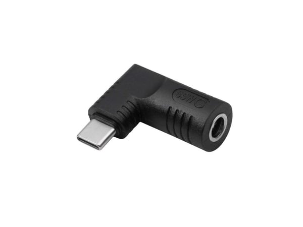 Akyga AK-ND-D07, USB type C, 5.5 x 2.1 mm, Sort
