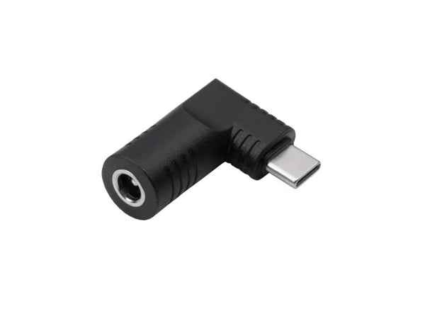 Akyga AK-ND-D07, USB type C, 5.5 x 2.1 mm, musta