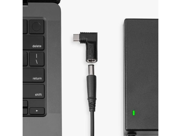 Akyga AK-ND-D02, 7.4 x 5.0 mm + Pin, USB-C, Sort