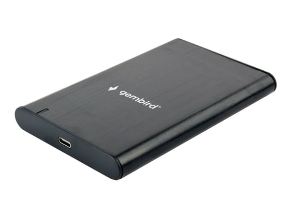 Gembird EE2-U3S-6, HDD-/SSD-kotelo, 2.5", SATA, 6 Gbit/s, USB-liitettävyys, Musta