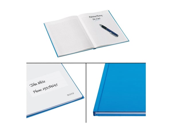 Leitz Solid - Muistikirja - A5 (148 x 210 mm) - 80 arkkia / 160 sivua - neliskanttinen - vaaleansininen - muovia