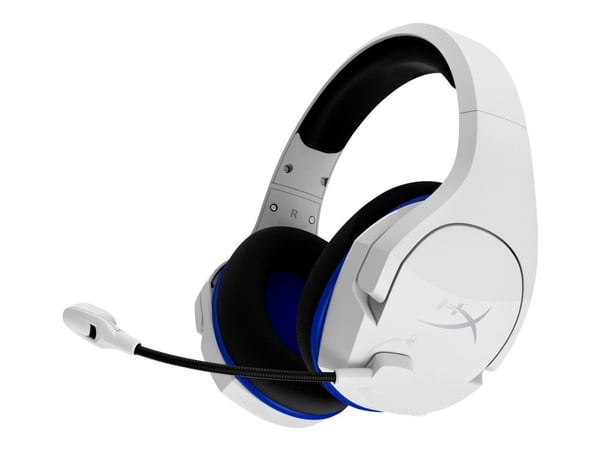 HyperX Cloud Stinger Core - Hodesett - full størrelse - 2,4 GHz - trådløs - hvit, blå - for Victus by HP Laptop 15, 16; Laptop 14, 15, 17; Pavilion...