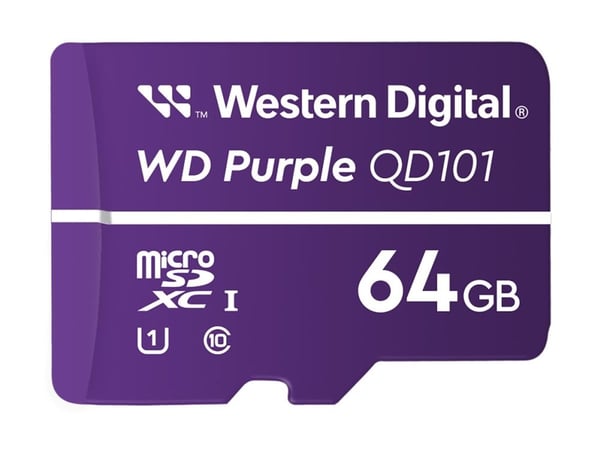 WD Purple MicroSDXC 64 GB Class 10 UHS-I/U1 (SD-MICRO-10/64-WD)