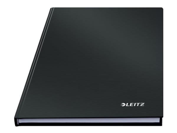 Leitz Solid - Notisbok - A5 (148 x 210 mm) - 80 ark / 160 sider - rutet - svart - plast