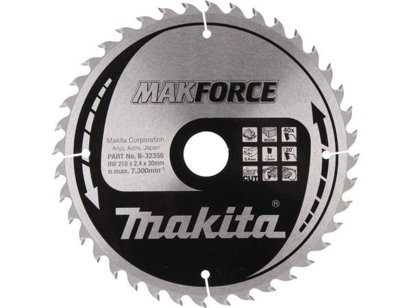 Makita B-32356, Trä, 21 cm, 3 cm, 2,4 mm, Makita, 20°
